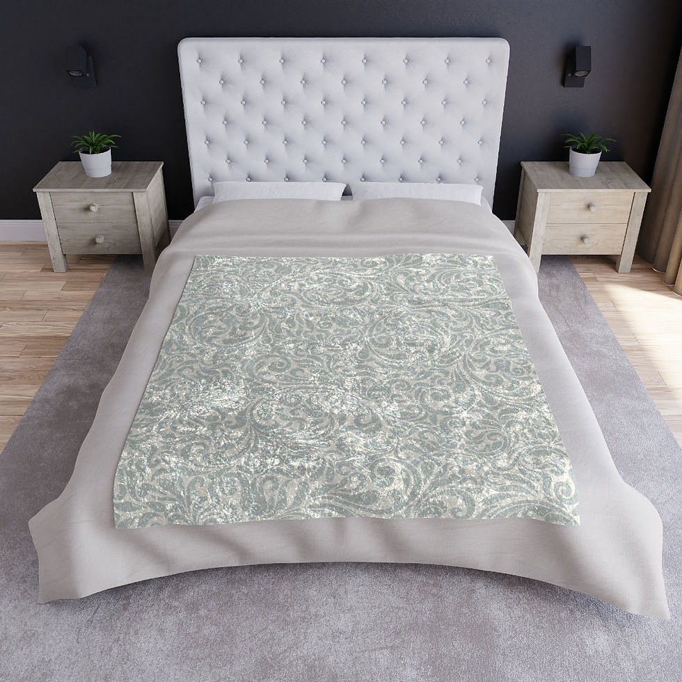 Thumbnail: Queen Anne Crushed Velvet Blanket