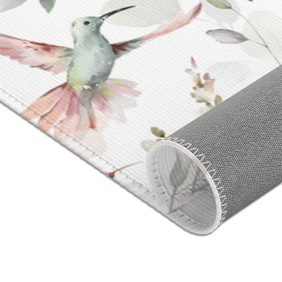 Thumbnail: Soft Pink Floral Area Rugs 