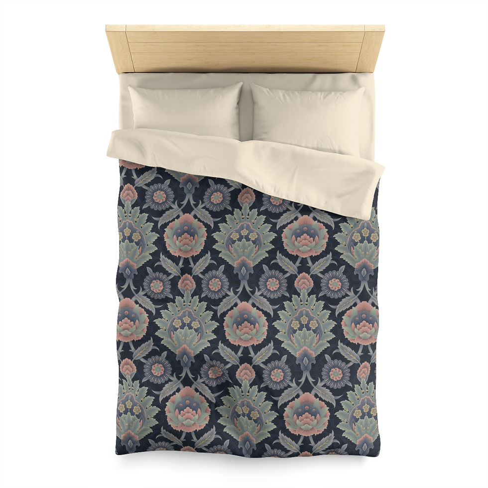 Thumbnail: Mughas (Midnight)l Duvet Cover
