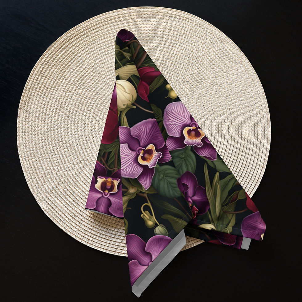 Thumbnail: Orchid Cloth napkin set