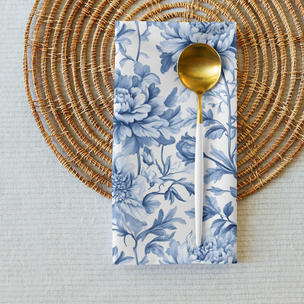 Thumbnail: Toile de Jouy Cloth napkin set