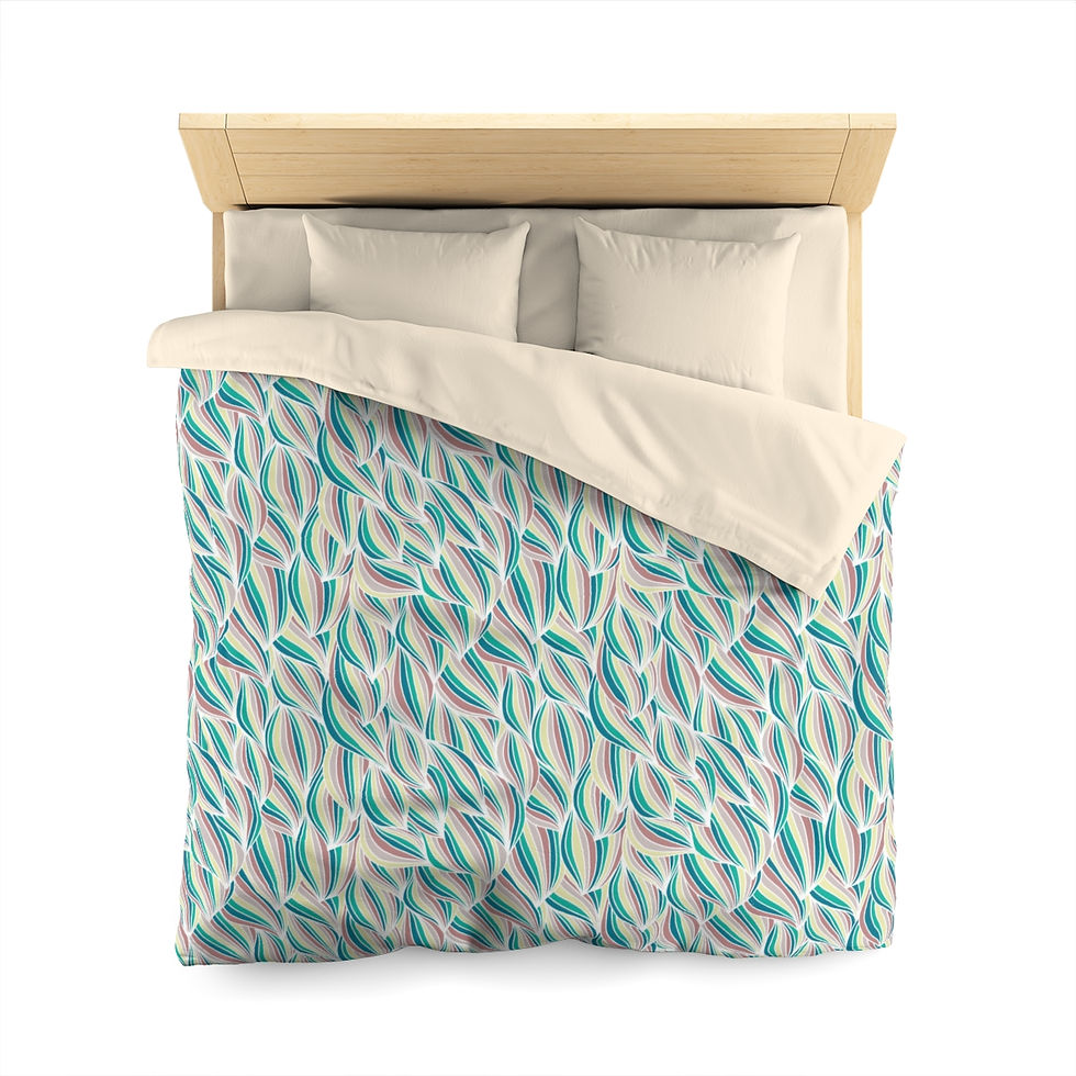 Thumbnail: Waves Microfiber Duvet Cover