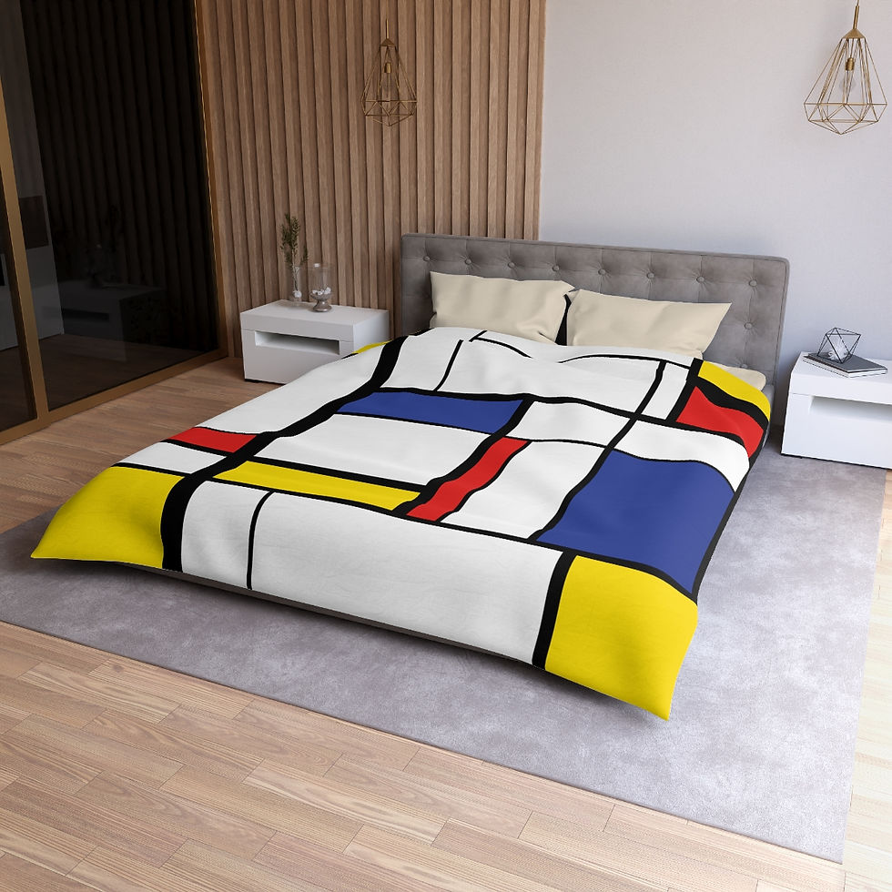Thumbnail: Color Abstract Microfiber Duvet Cover