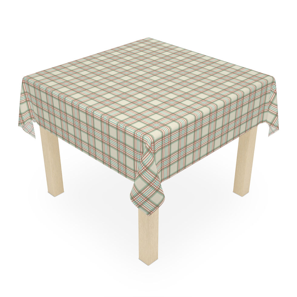Thumbnail: Stylish Checkered  Holiday Tablecloth for Home Decor