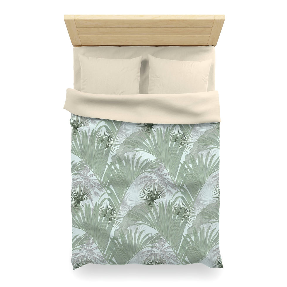 Thumbnail: Sandy Palms Microfiber Duvet Cover