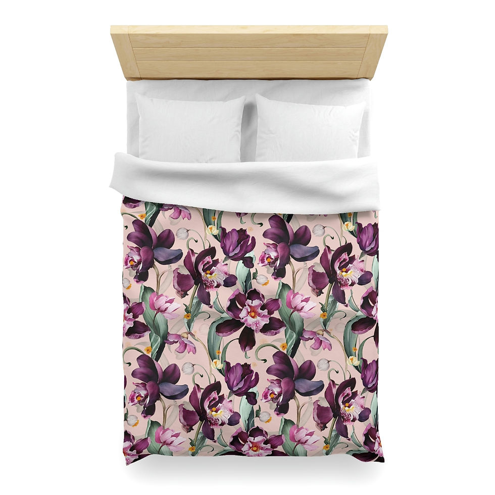 Thumbnail: Purple Iris Microfiber Duvet Cover