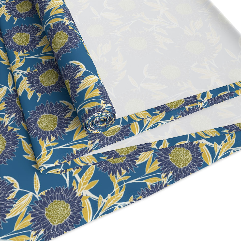 Thumbnail: Floral Table Runner - Elegant Cotton & Poly Home Décor for Special Occasions