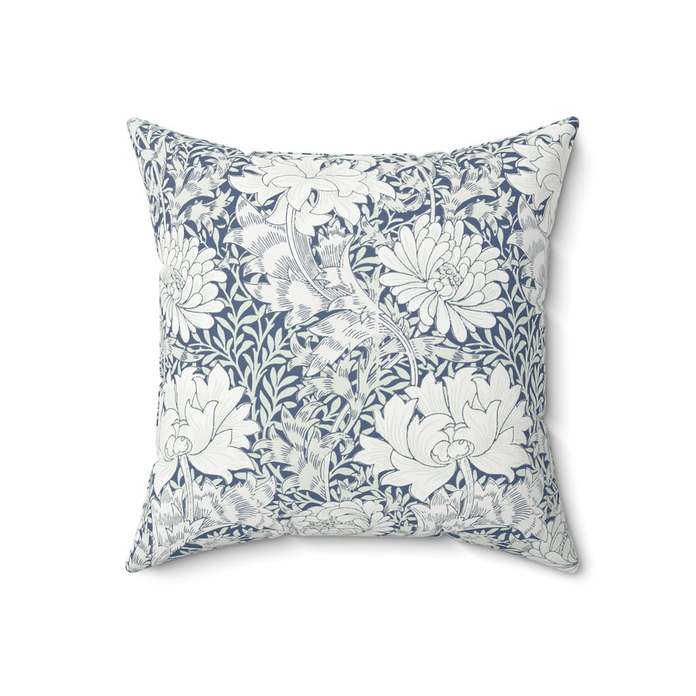 Thumbnail: Morris Indigo Spun Polyester Square Pillow