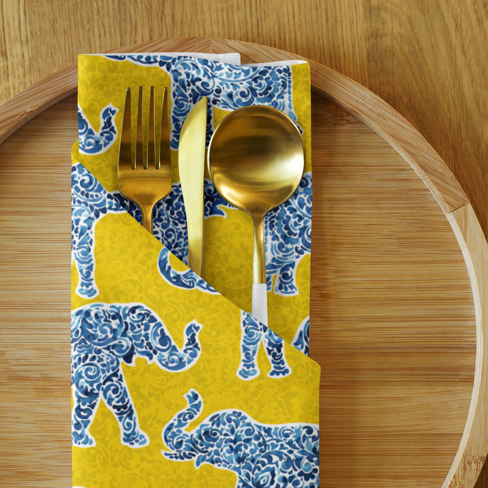 Elephants Cloth napkin set