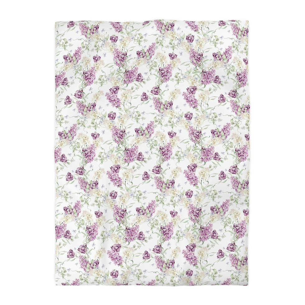Thumbnail: Lilacs Microfiber Duvet Cover