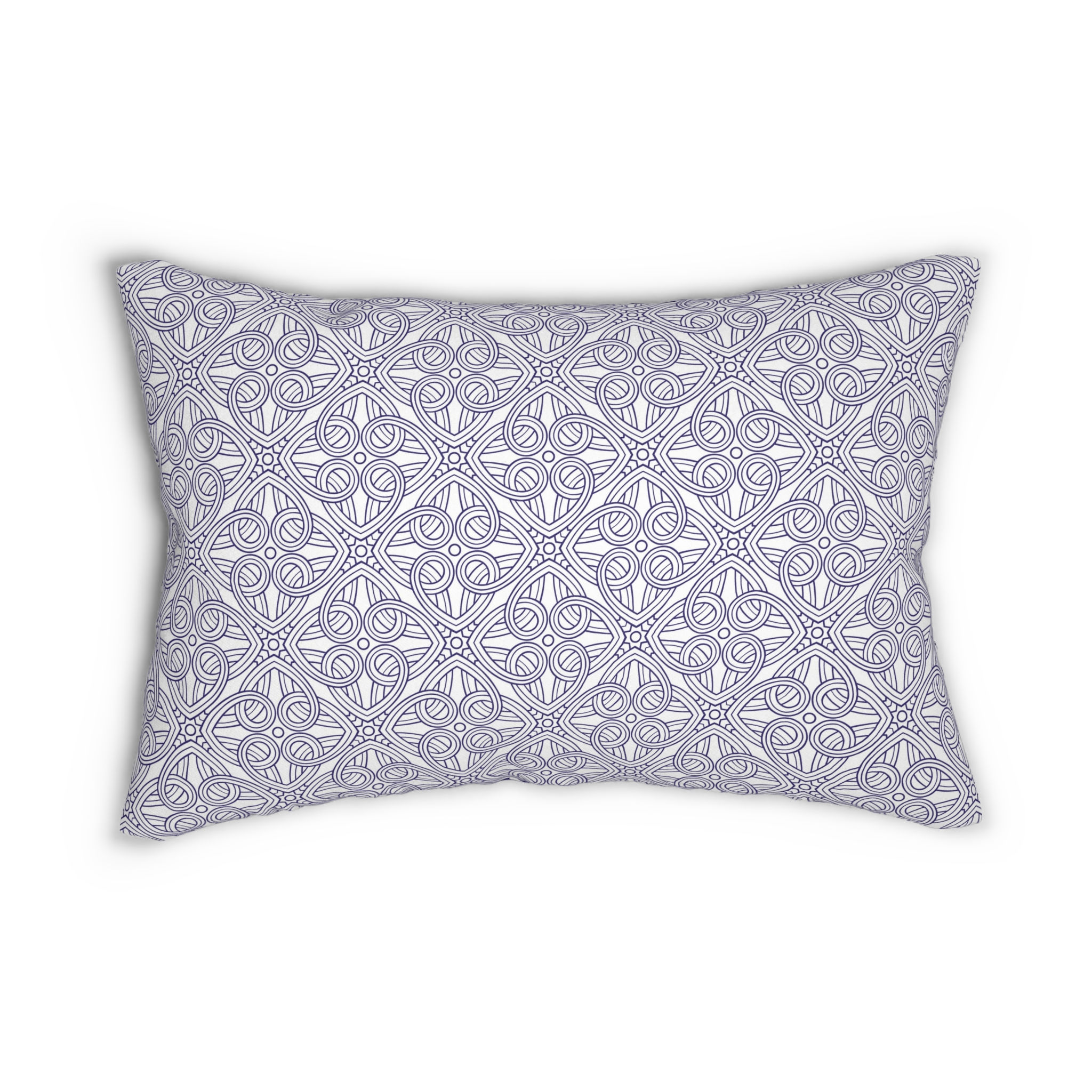 Damask Pattern Lumbar Pillow