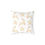 Thumbnail: Golden Reindeer and Stars (white) Spun Polyester Pillow