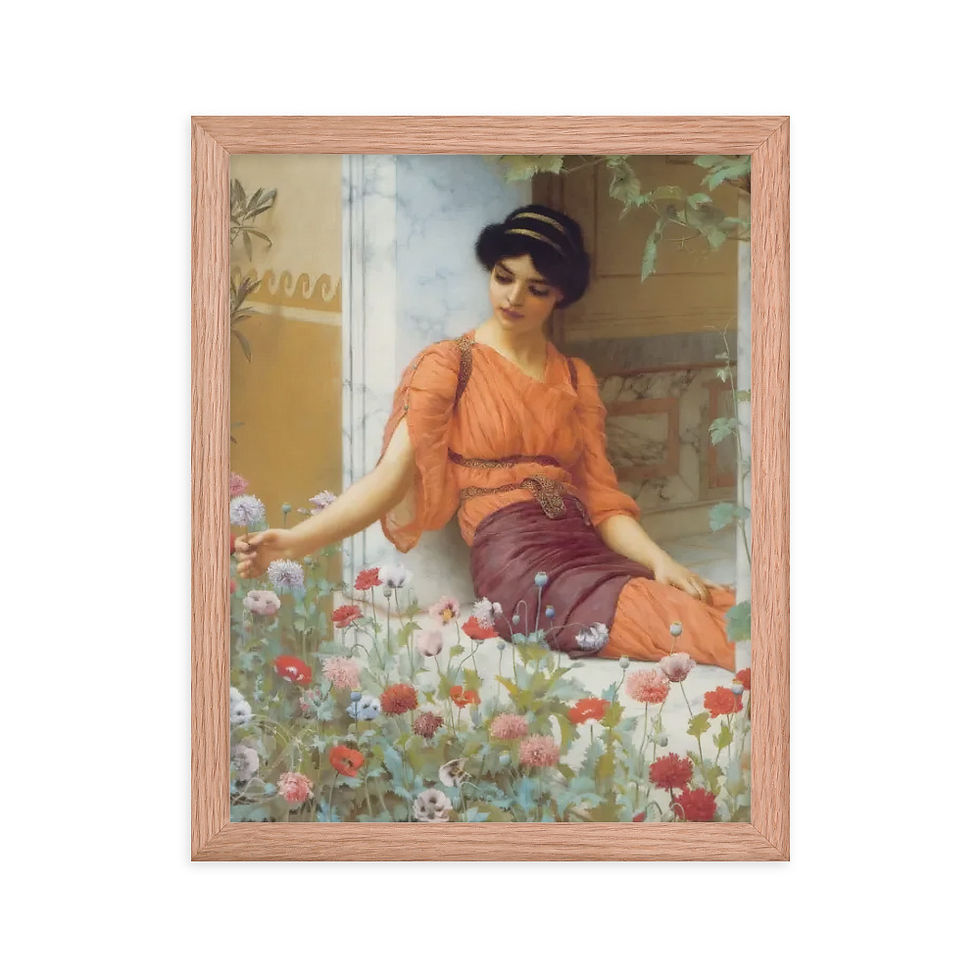 Thumbnail: Godward, Girl in Summer Garden