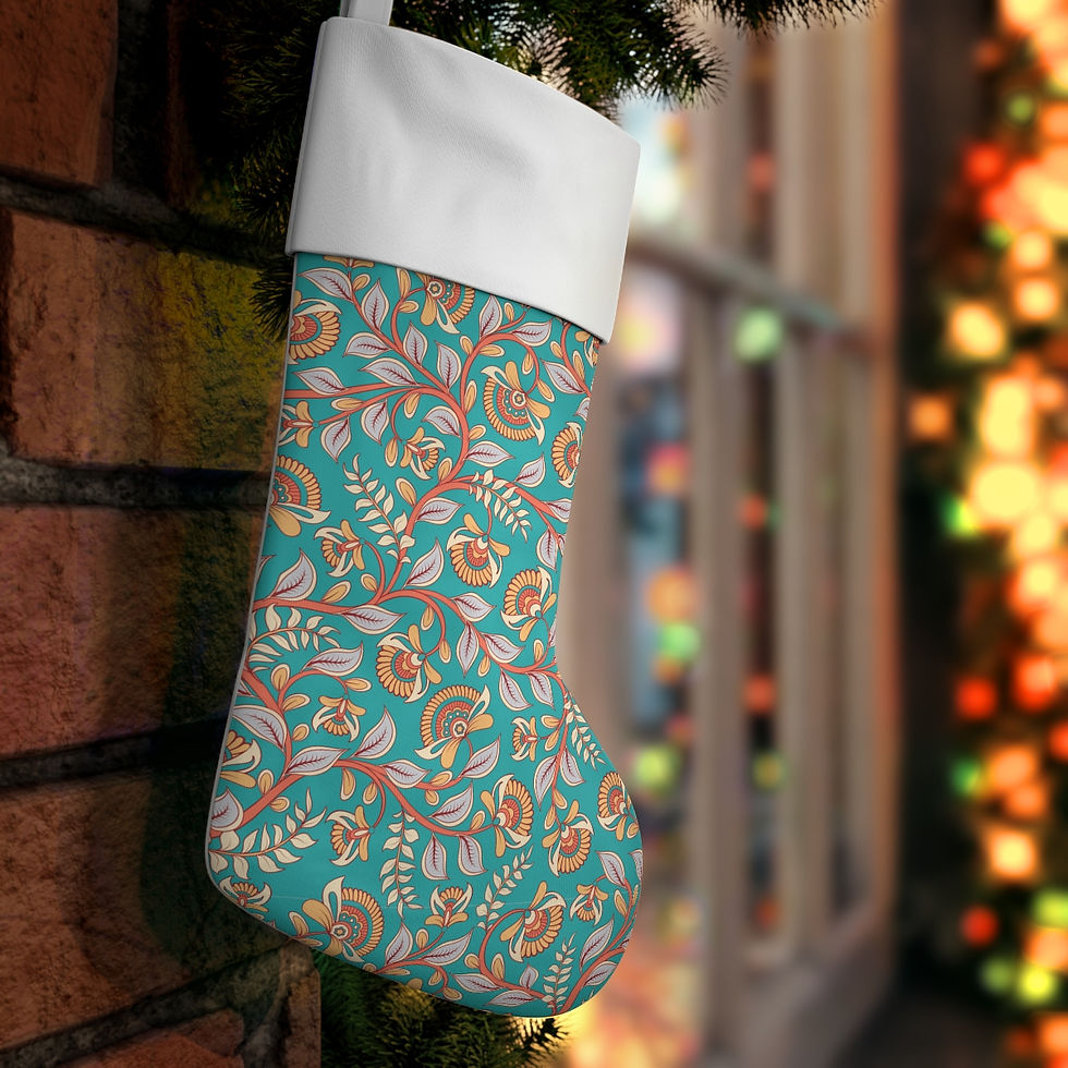Thumbnail: Kalamkari Holiday Stocking