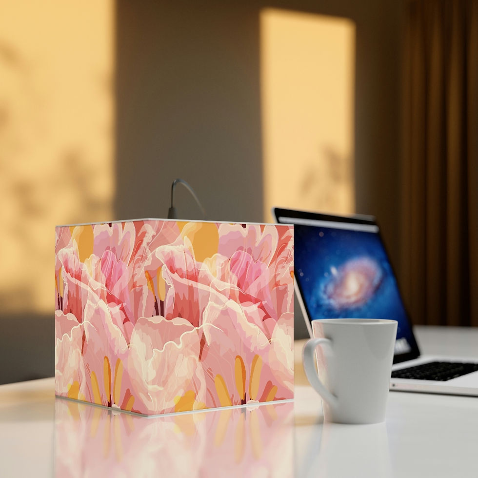 Thumbnail: Beautiful Watercolor Irises Light Cube Lamp