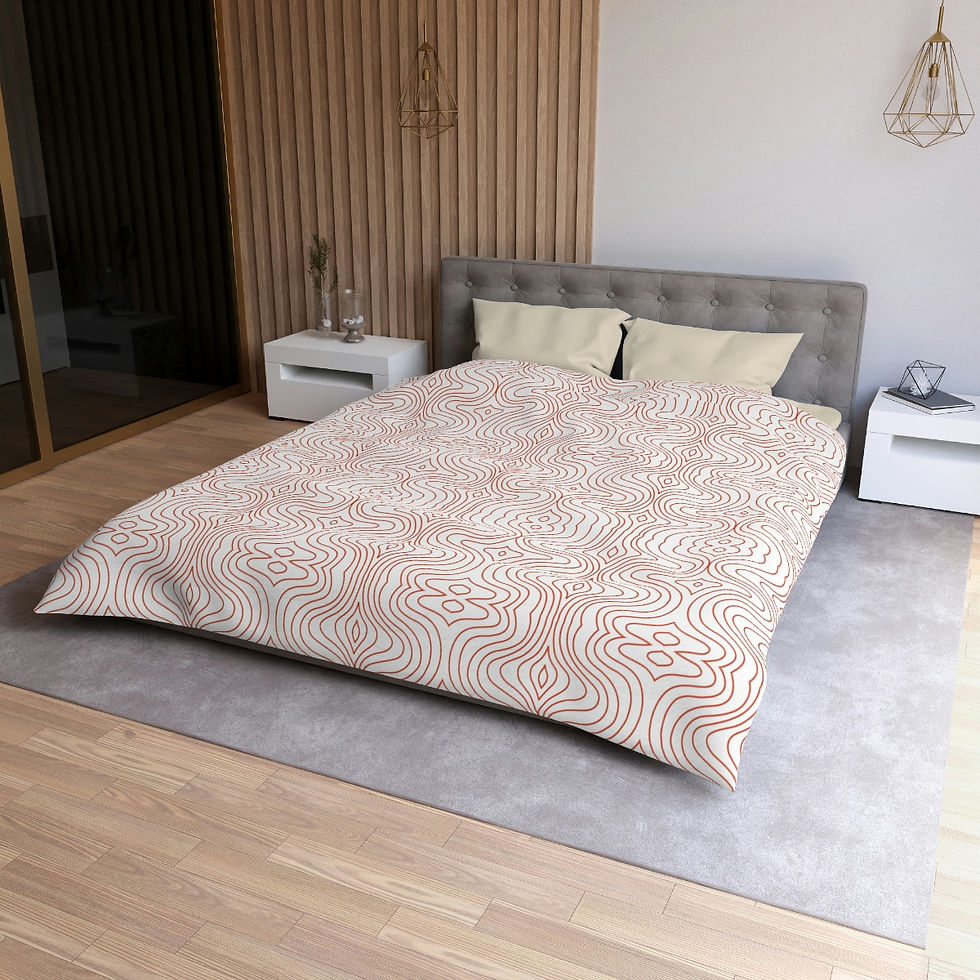 Thumbnail: Micro Waves Microfiber Duvet Cover
