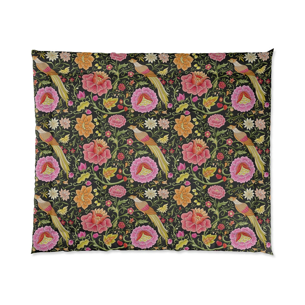 Thumbnail: East Garden (Blk) Comforter
