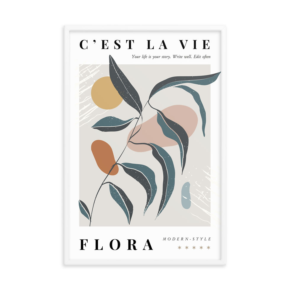Thumbnail: C'est La Vie  Framed poster 