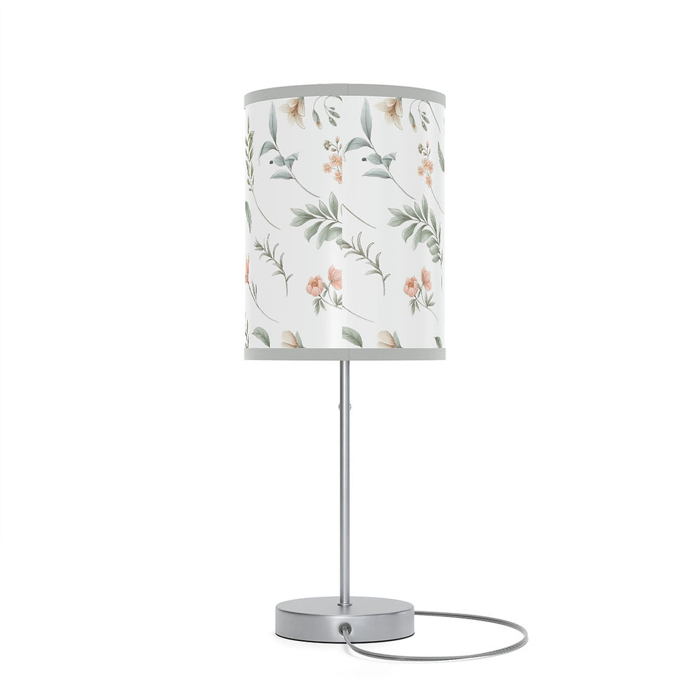 Thumbnail: Delicate Floral Lamp on a Stand, US|CA plug