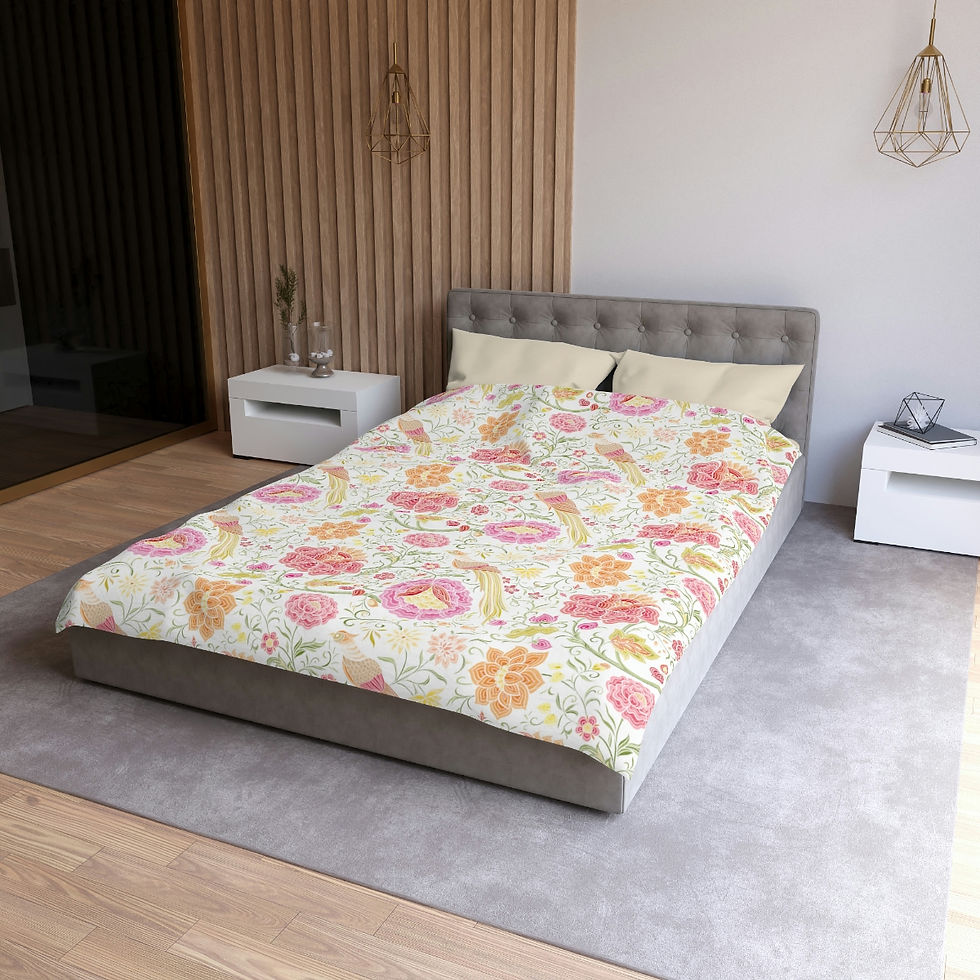 Thumbnail: East Garden Microfiber Duvet Cover