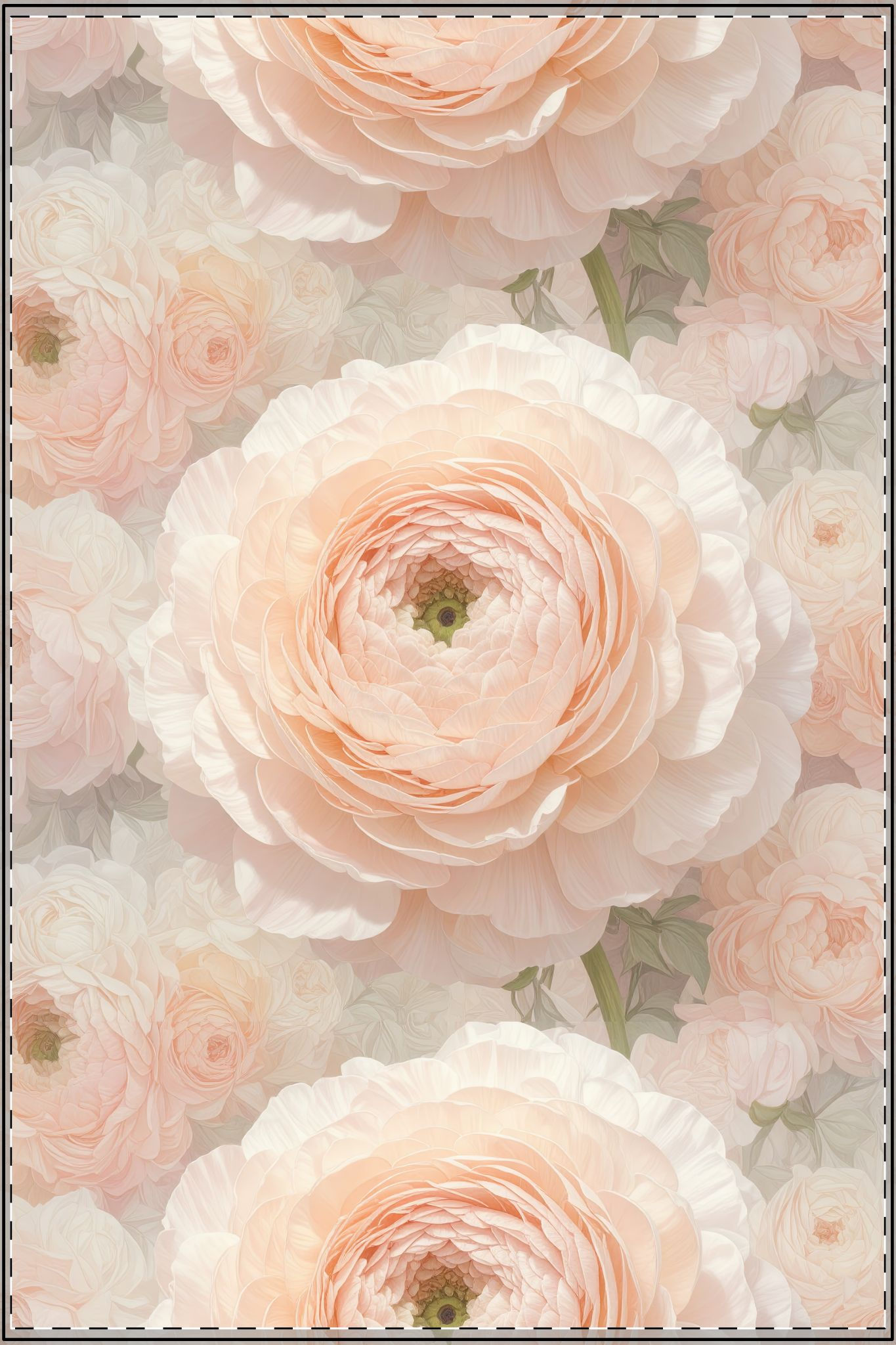 Blush Peonies Satin Poster 
