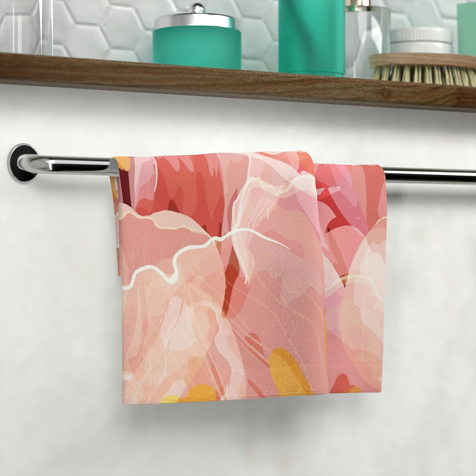 Thumbnail: Beautiful Watercolor Irises Face Towel