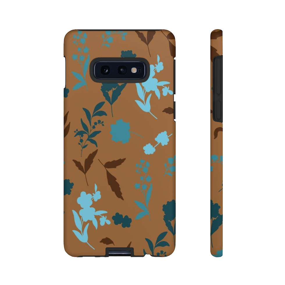 Thumbnail: Teal On Sand Floral Tough Cases