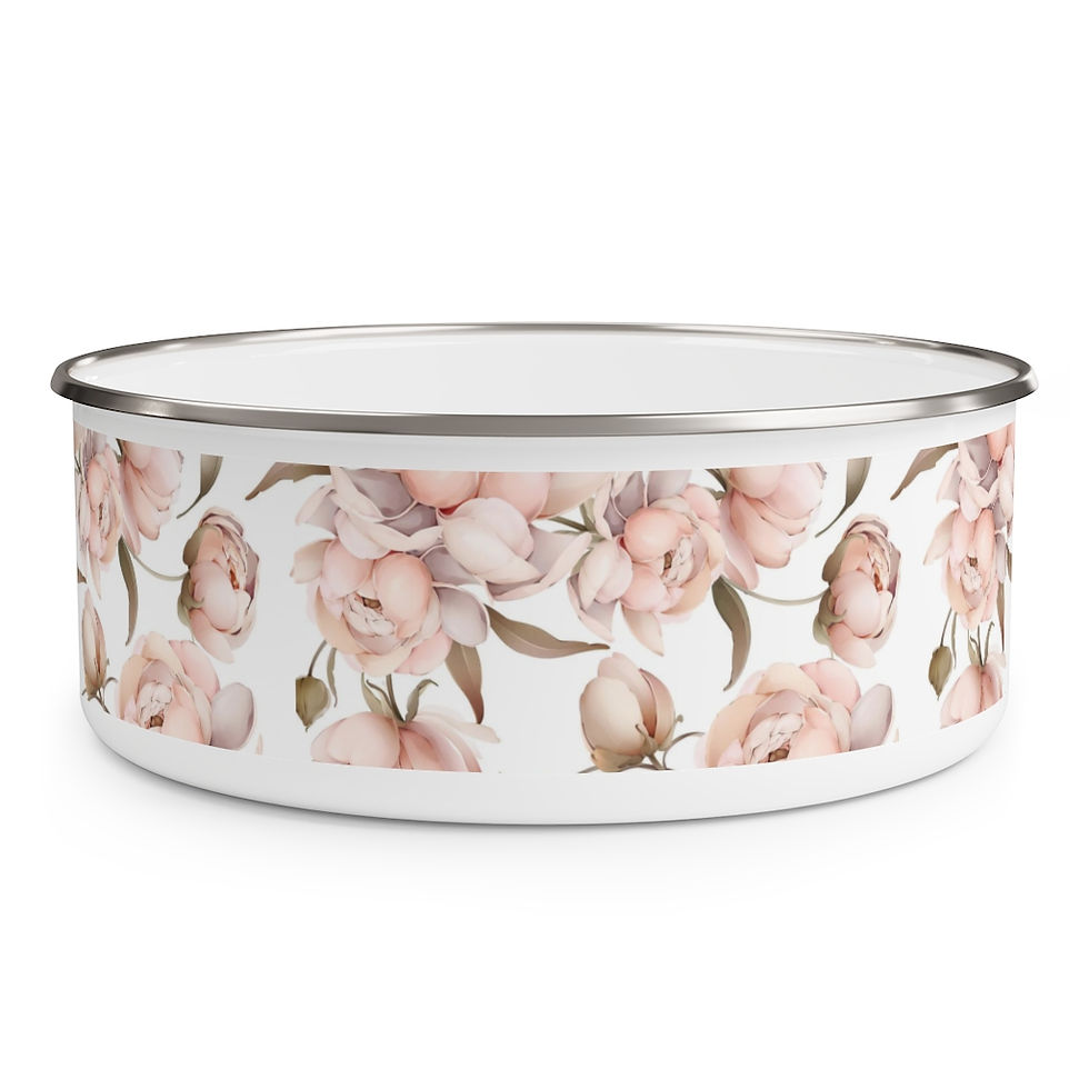 Thumbnail: Peony Bliss Enamel Bowl