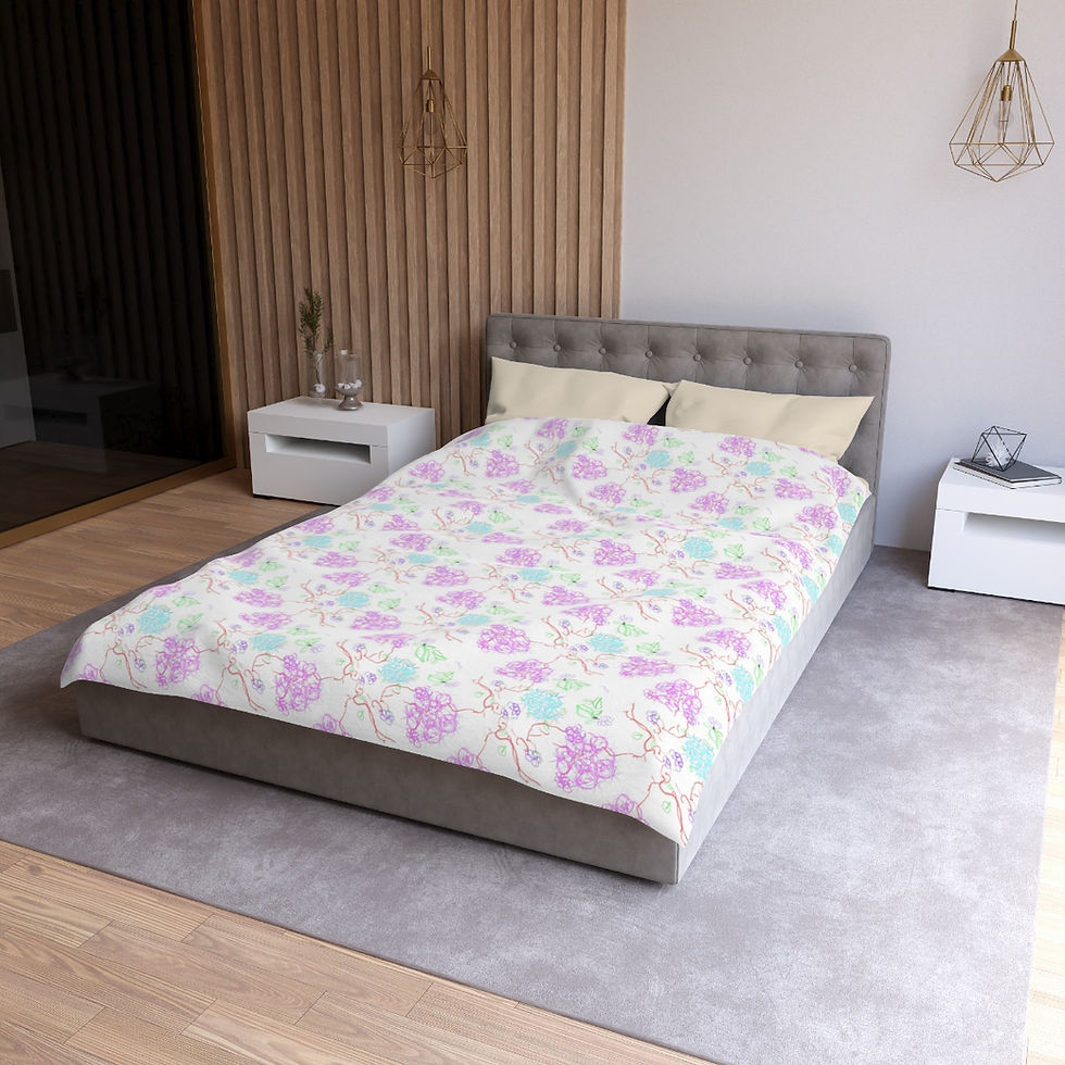 Thumbnail: Ethnic Lines 3 Microfiber Duvet Cover