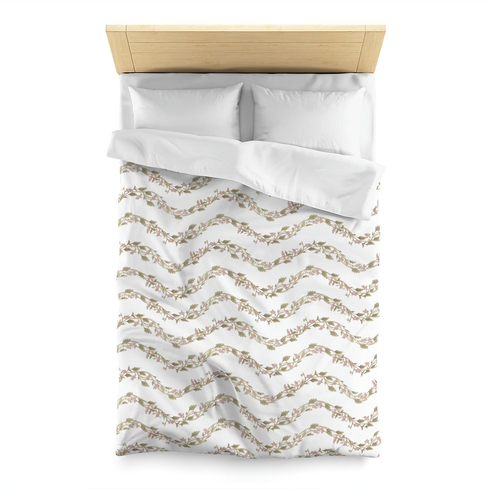 Thumbnail: Budapest Damask b Microfiber Duvet Cover