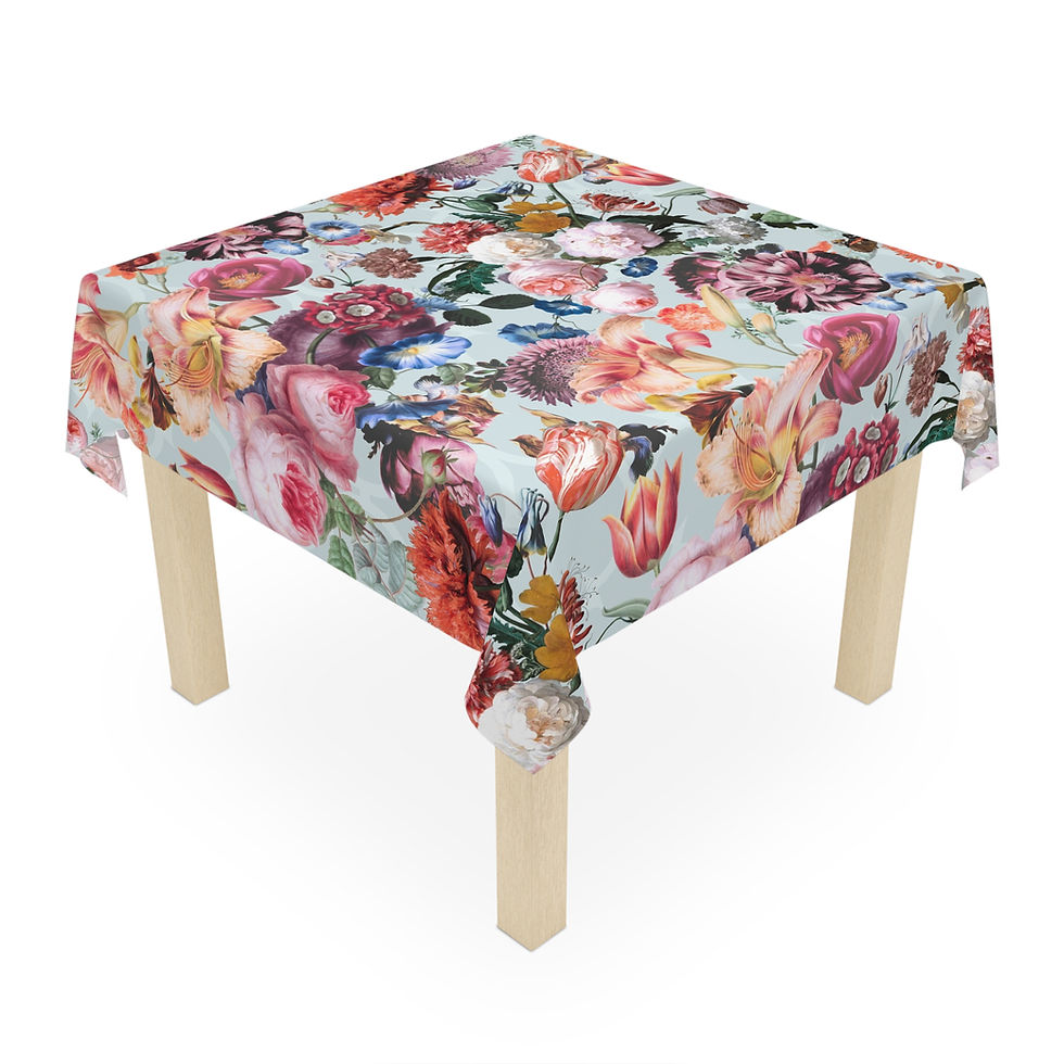 Thumbnail: Blooming Couture Spring Meadow Tablecloth - Perfect for Dining & Decor