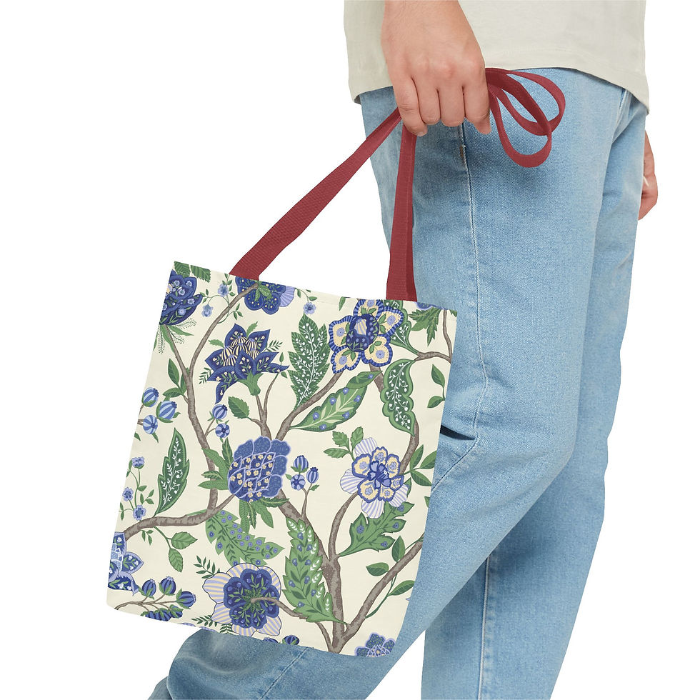Thumbnail: Mughal Gardens (Creme)Tote Bag 