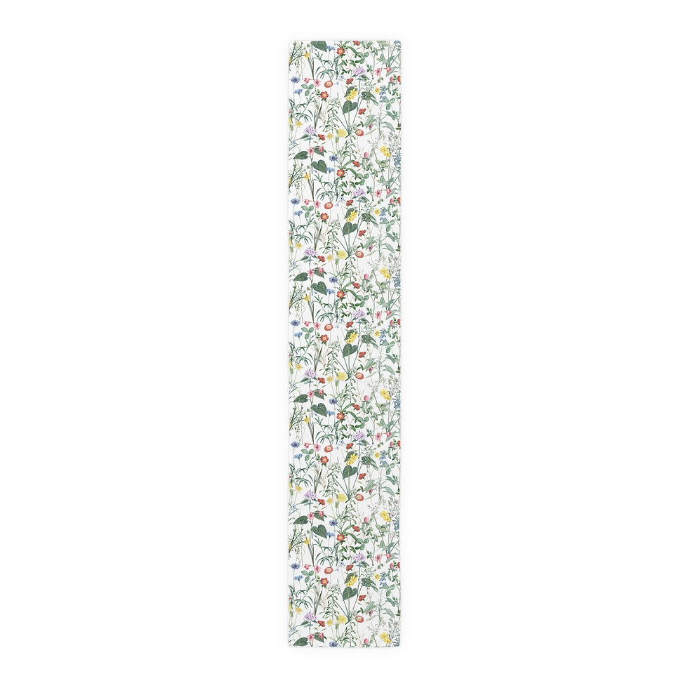 Thumbnail: Ciao Bella Table Runner — Floral Cotton-Poly Table Decor
