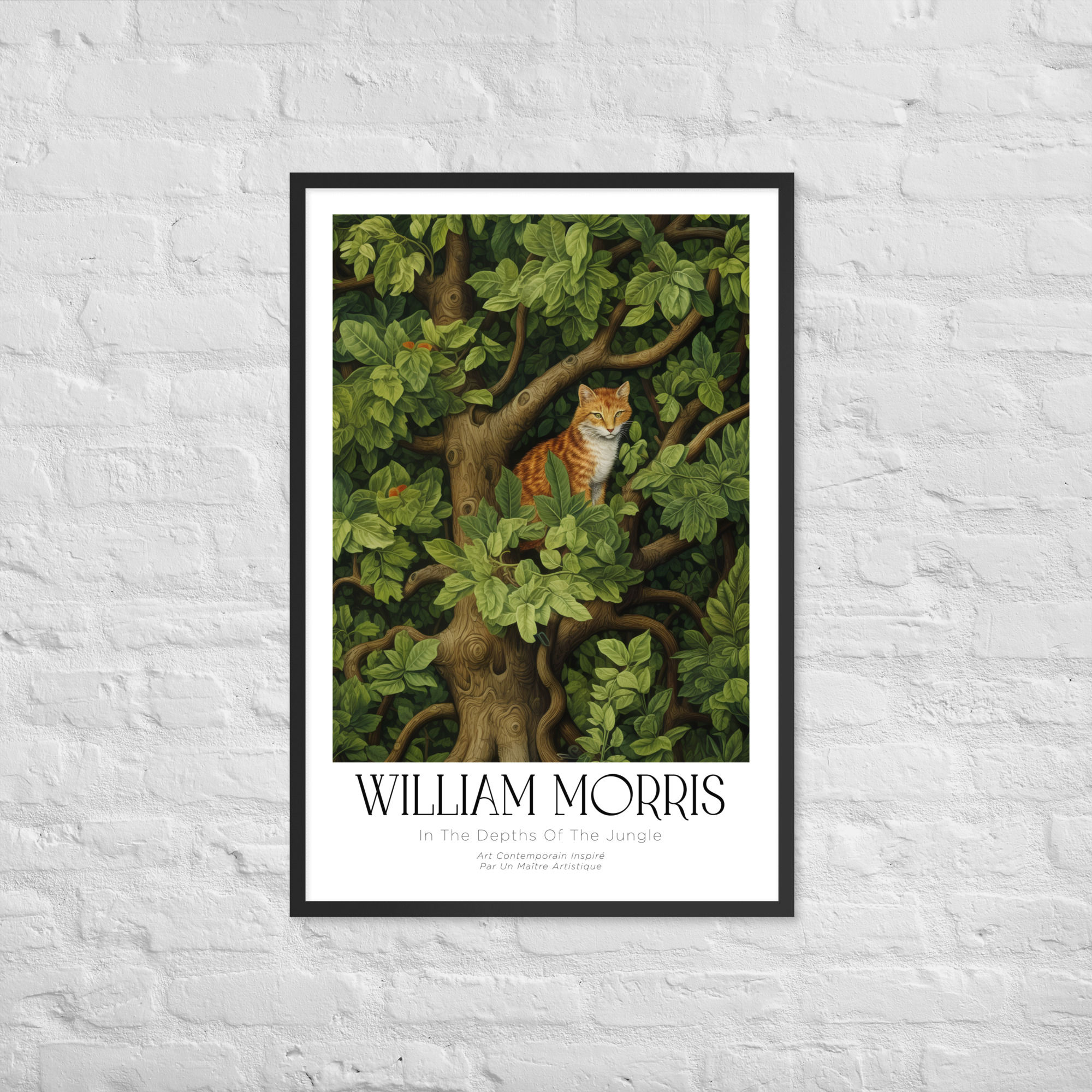 William Morris "The Depths of the Jungle" Framed poster