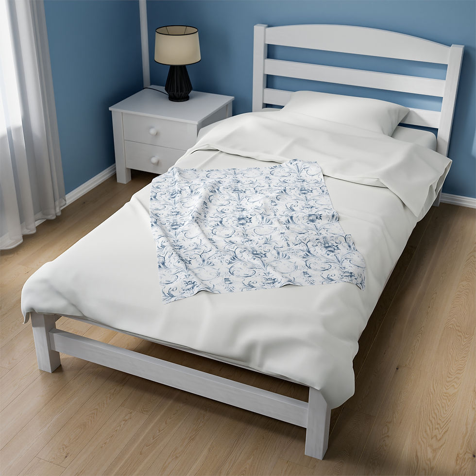 Thumbnail: Velveteen Blanket - Victorian Design
