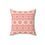 Thumbnail: Lahore Flower Faux Suede Square Pillow