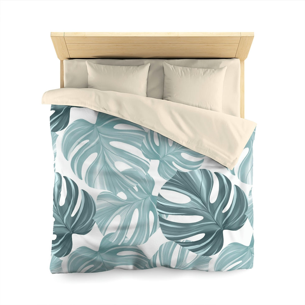 Thumbnail: Botanical Oasis 3 Microfiber Duvet Cover