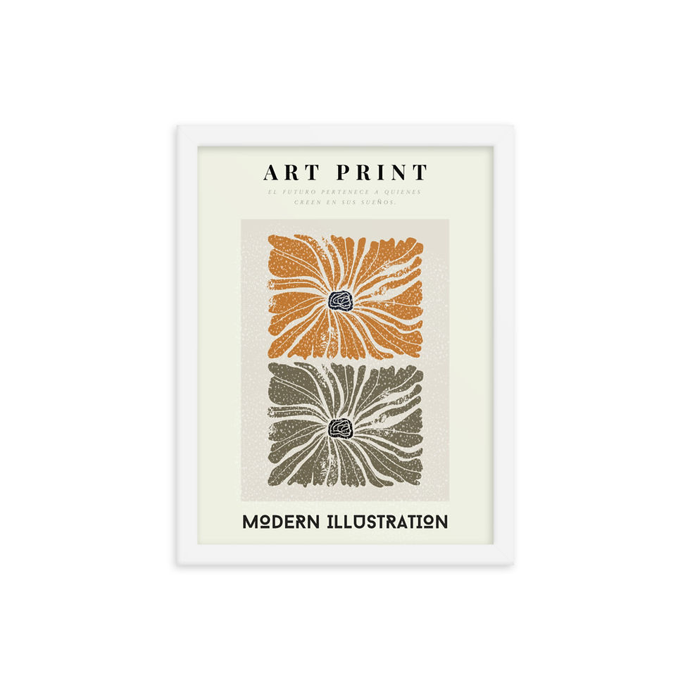 Thumbnail: Art Print Modern Ilustration Framed poster