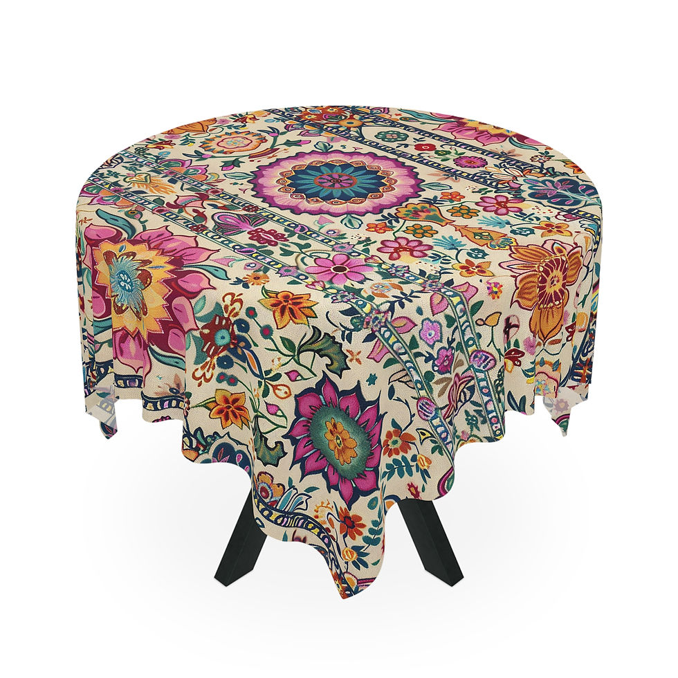 Thumbnail: Palana Tablecloth - Vibrant Pattern for Dining Decor