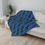 Thumbnail: Design 9  Exotic Violet Blue  Sherpa Blanket