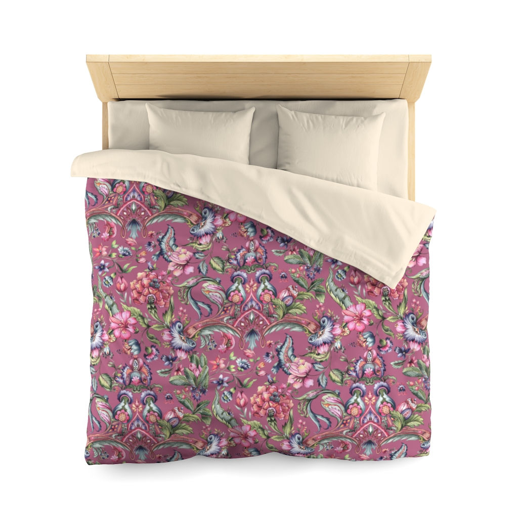 Casia (Cranberry) Microfiber Duvet Cover