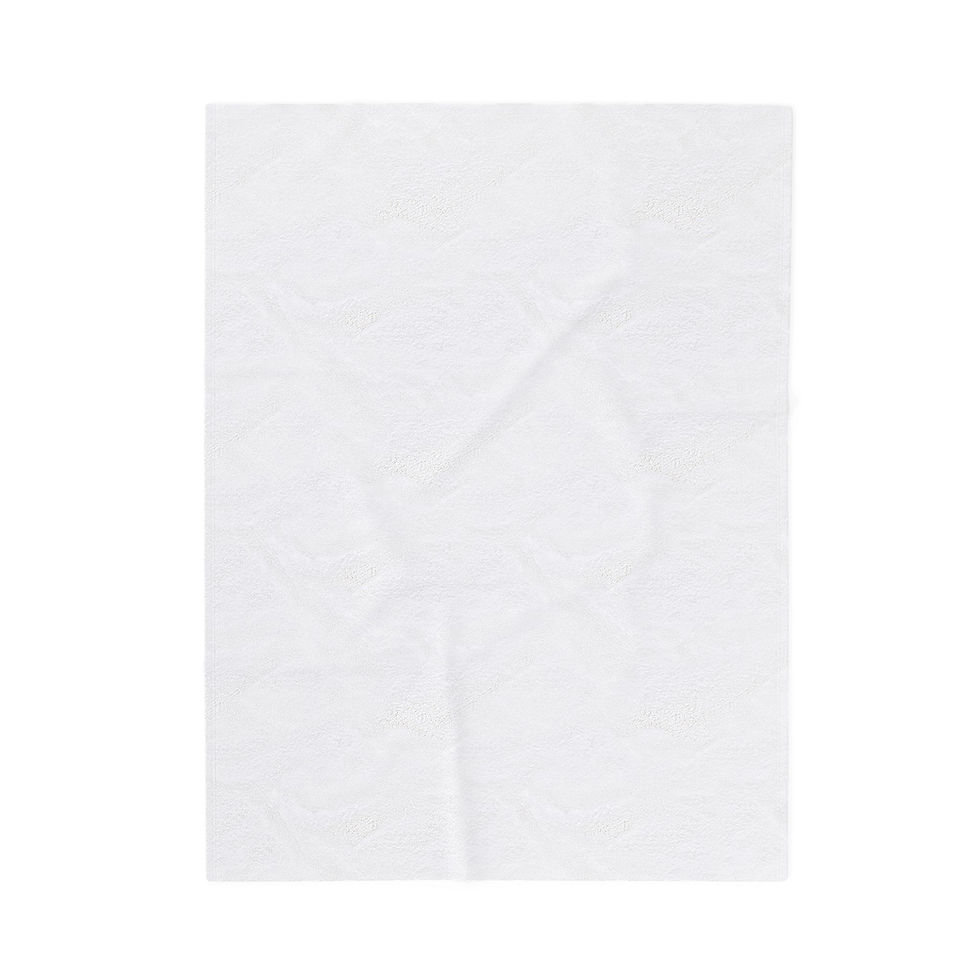 Thumbnail: Velveteen Plush Blanket — Vintage Pink Floral Throw