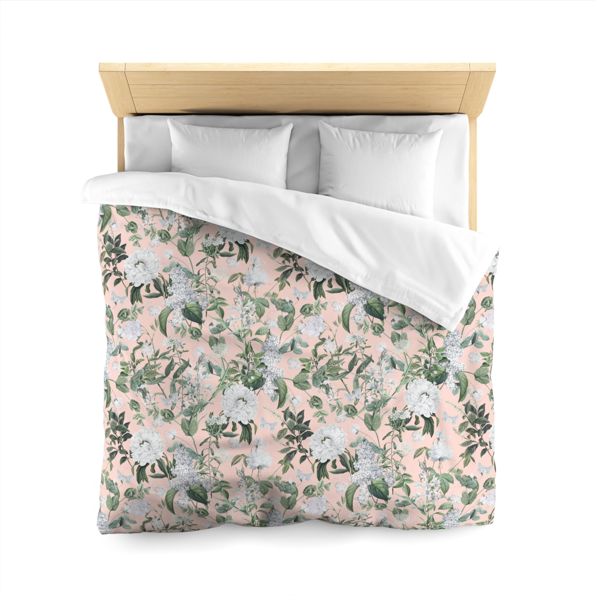 Lush Green (pink) Microfiber Duvet Cover