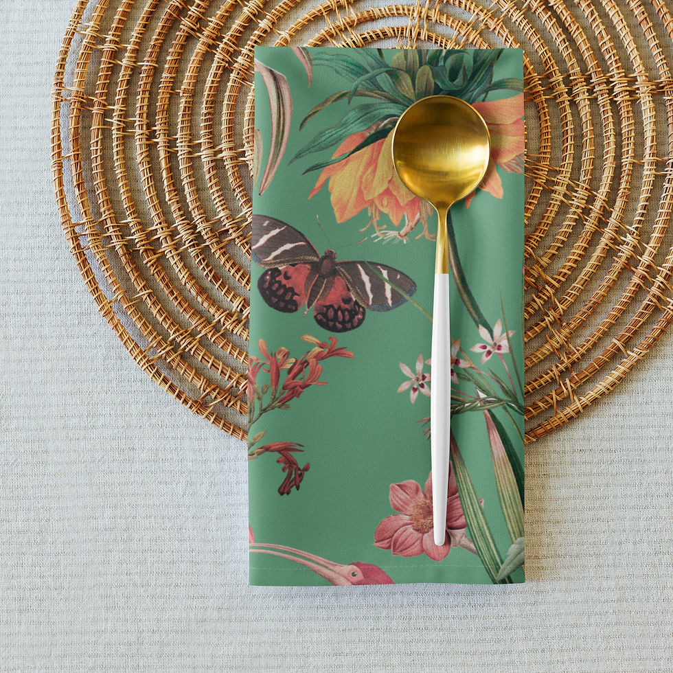 Thumbnail: Baly (green) Cloth napkin set