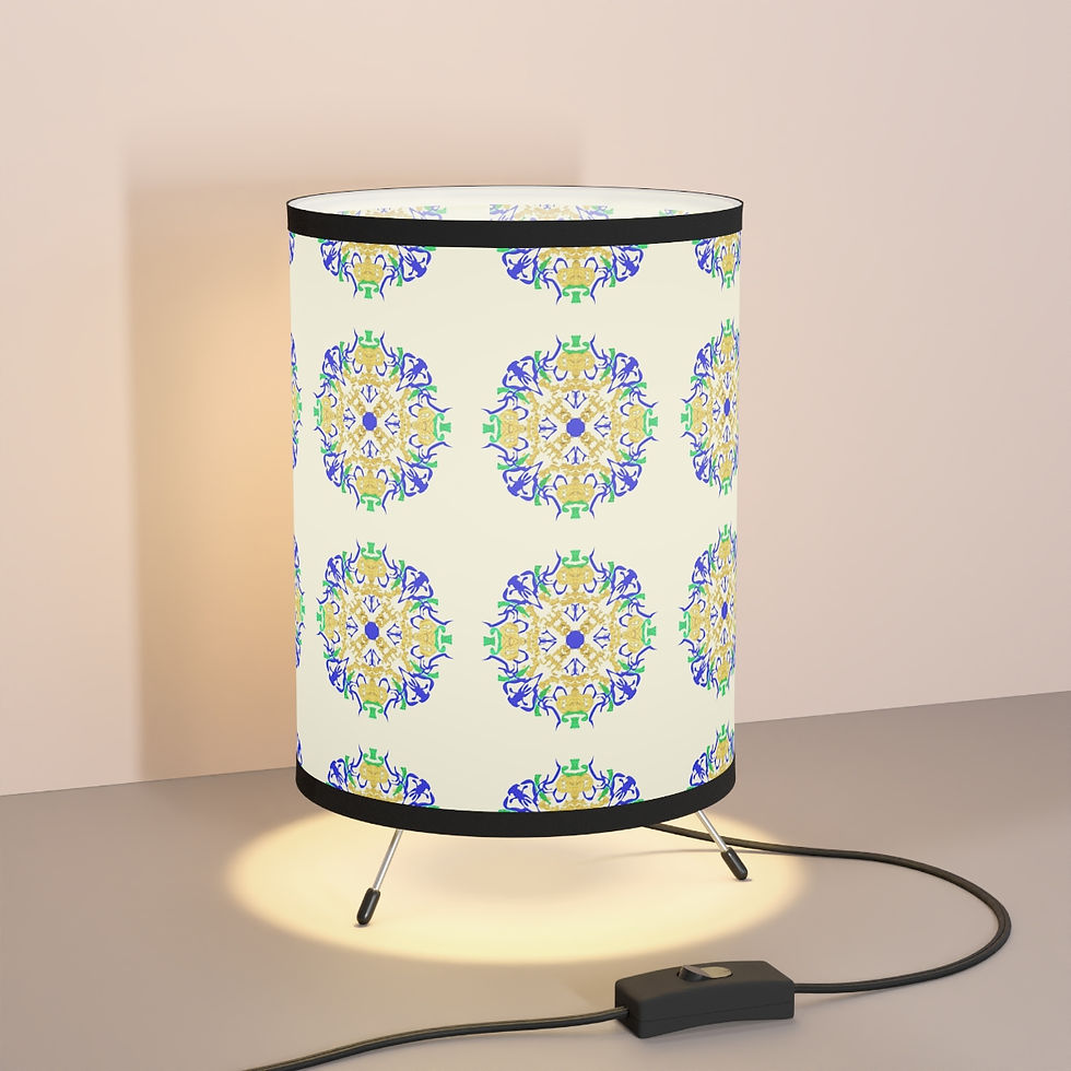 Thumbnail: Tripod Lamp with High-Res Printed Shade, US\CA plug