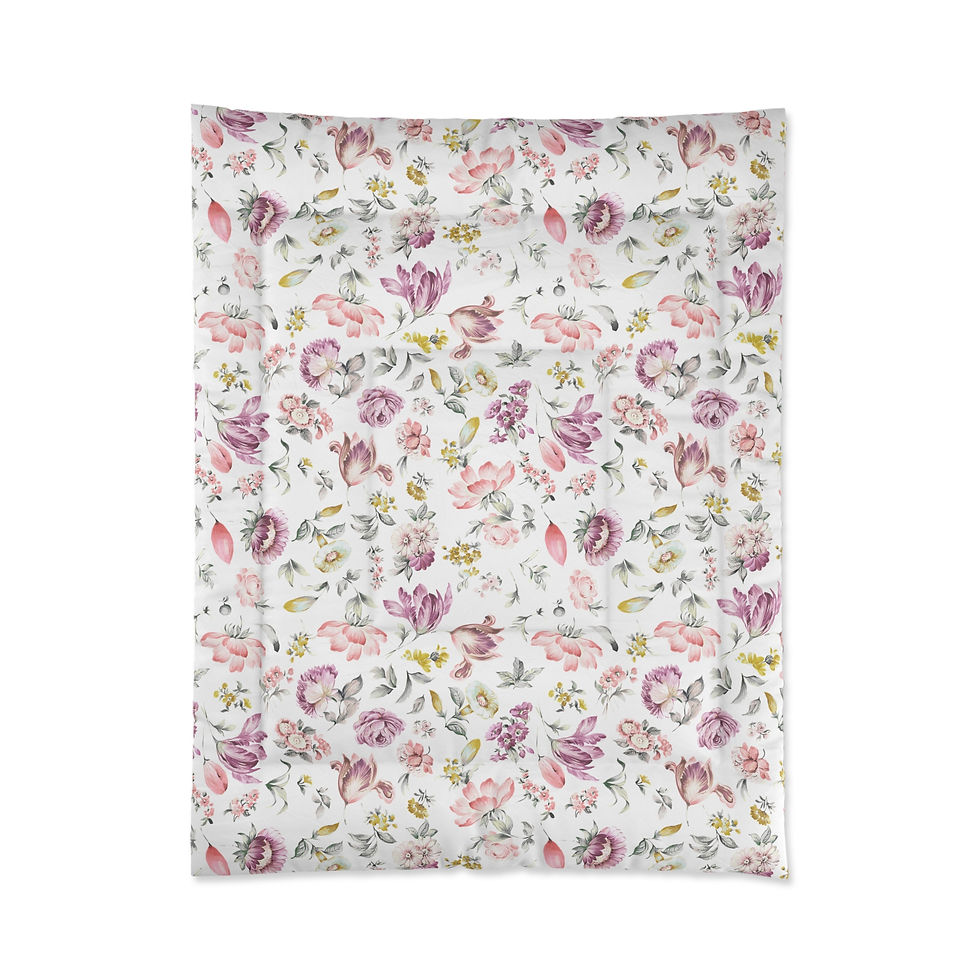 Thumbnail: Spring Flowers Comforter - Cozy Bedding for a Warm, Inviting Bedroom