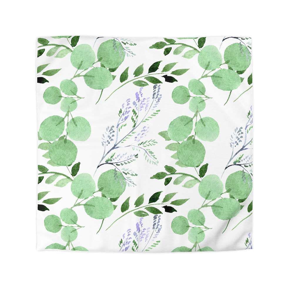 Thumbnail: Leaves Lite Microfiber Duvet Cover