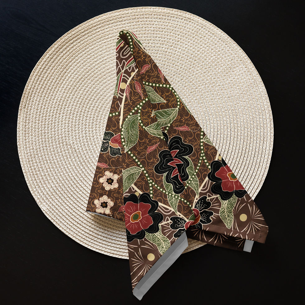 Thumbnail: Batik Design Cloth napkin set