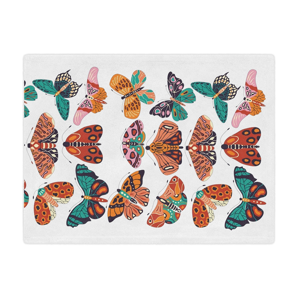 Thumbnail: Butterfly Garden Minky Blanket