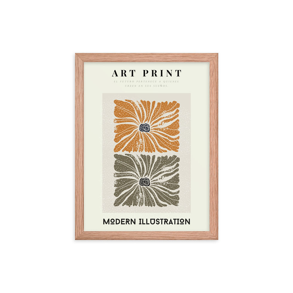 Thumbnail: Art Print Modern Ilustration Framed poster